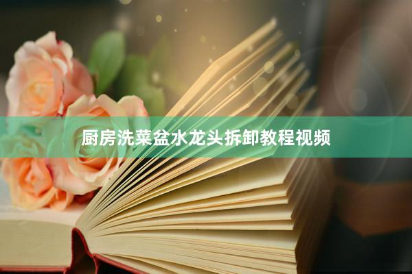 厨房洗菜盆水龙头拆卸教程视频